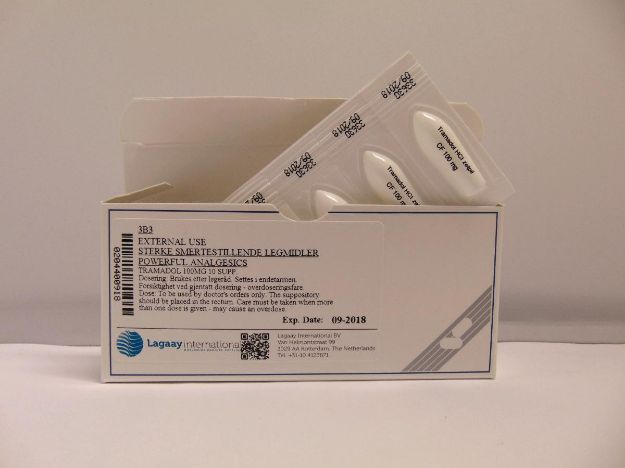 Tramadol HCL 100mg - 10 supp